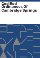 Codified_Ordinances_of_Cambridge_Springs